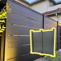 Moderner Sichtschutzzaun aus Aluminium
