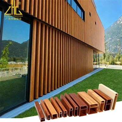 Aluminiumprofile in Holzoptik mit Holzoptik