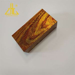 Elektrophoretisches Vierkantrohr aus Holzoberfläche und Aluminium