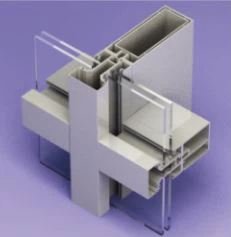 Aluminiumvorhang -Wandtrusionen