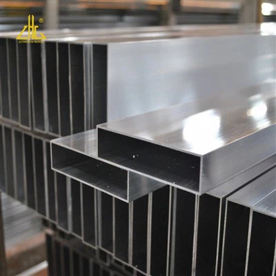 Rechteckige Rohre aus extrudiertem Aluminium